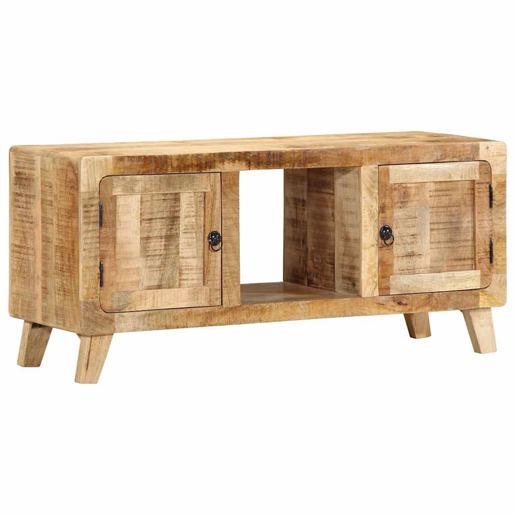 Szafka Rtv 105X46X32 Cm Drewno Lite Surowe Mango