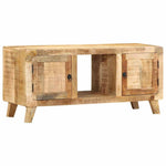 Szafka Rtv 105X46X32 Cm Drewno Lite Surowe Mango