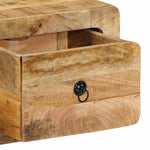 Szafka Ścienna Pod Tv 100X32X25 Cm Drewno Lite, Surowe, Mango
