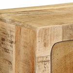 Szafka Ścienna Pod Tv 100X32X25 Cm Drewno Lite, Surowe, Mango