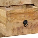 Szafka Ścienna Pod Tv 100X32X25 Cm Drewno Lite, Surowe, Mango