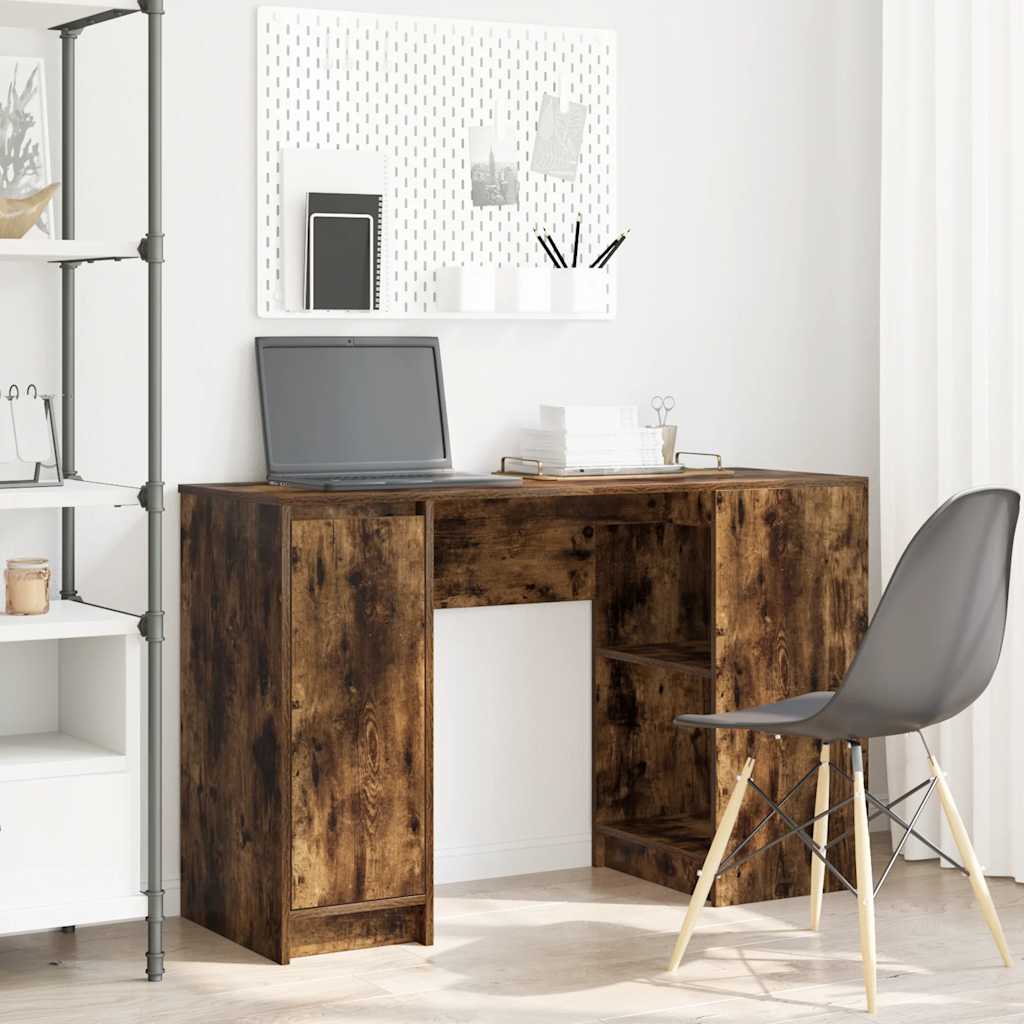 Biurko Artisan Dąb 120X42X76 Cm Drewno Klejone