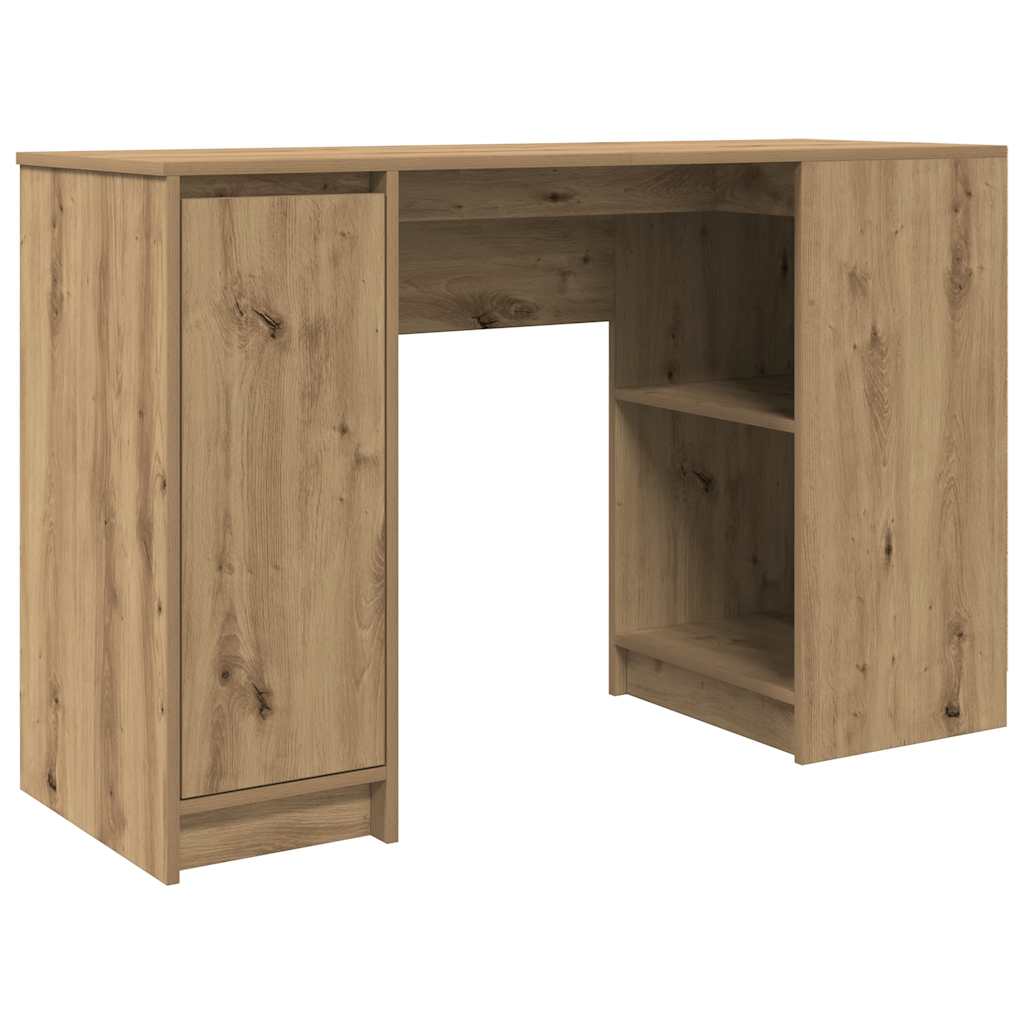 Biurko Artisan Dąb 120X42X76 Cm Drewno Klejone
