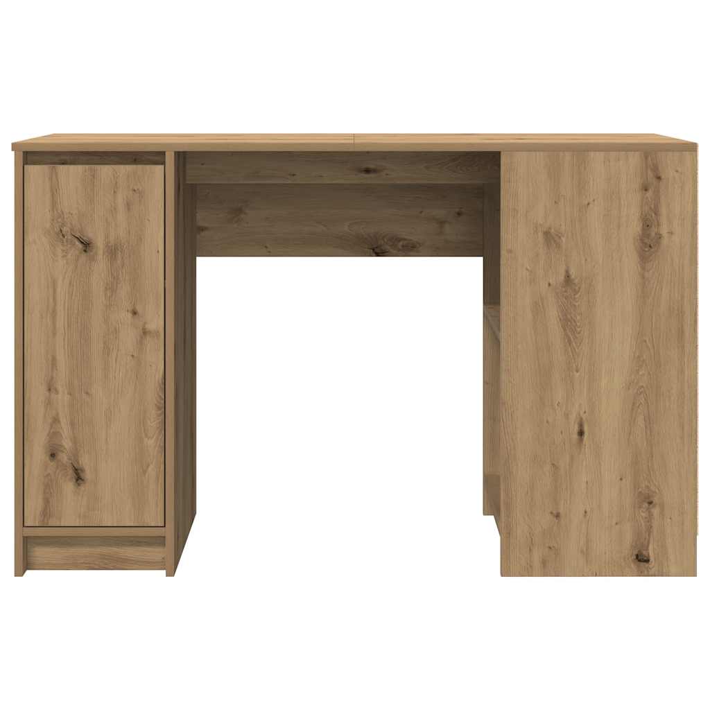 Biurko Artisan Dąb 120X42X76 Cm Drewno Klejone
