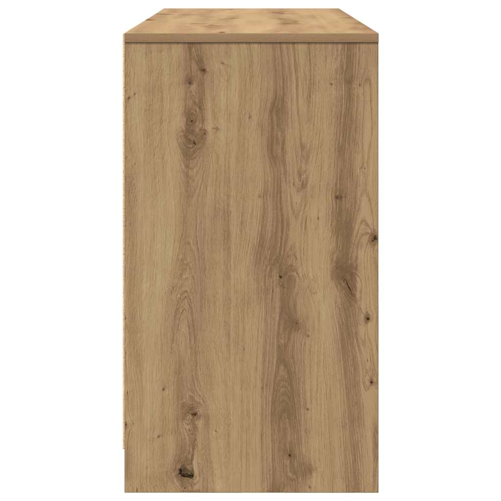 Biurko Artisan Dąb 120X42X76 Cm Drewno Klejone