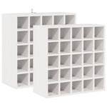 Regał Na Wino 2 Pcs 56 X 25 X 56 Cm Lite Drewno Sosnowe