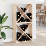 Regał Na Wino 2 Pcs 56 X 25 X 56 Cm Lite Drewno Sosnowe
