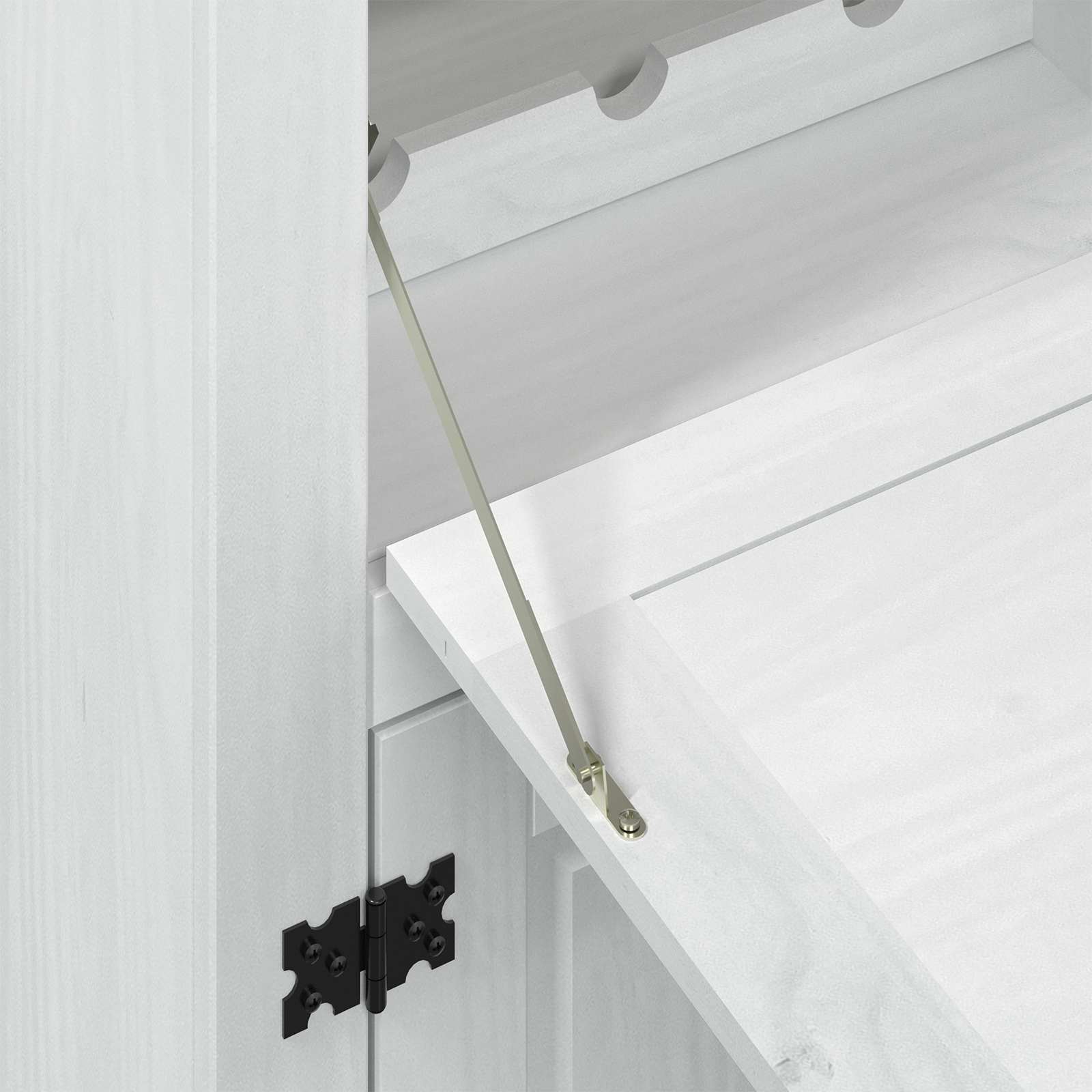 Szafka Na Wino 97 X 45 X 114 Cm Lite Drewno Sosnowe