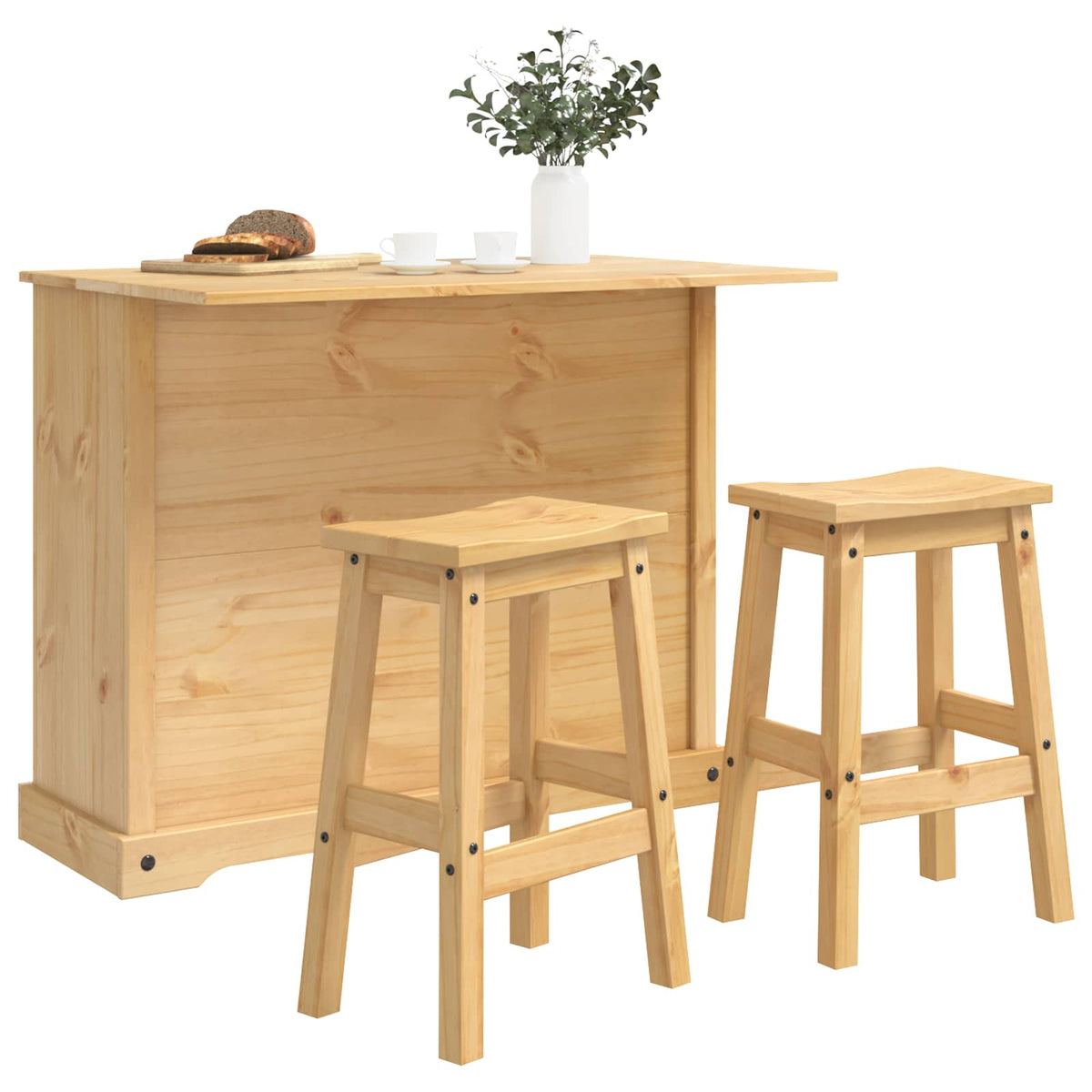 Przechowywanie W Kuchni 2 Pcs Lite Sosnowe