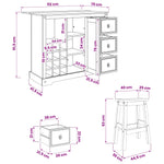 Przechowywanie W Kuchni 2 Pcs Lite Sosnowe