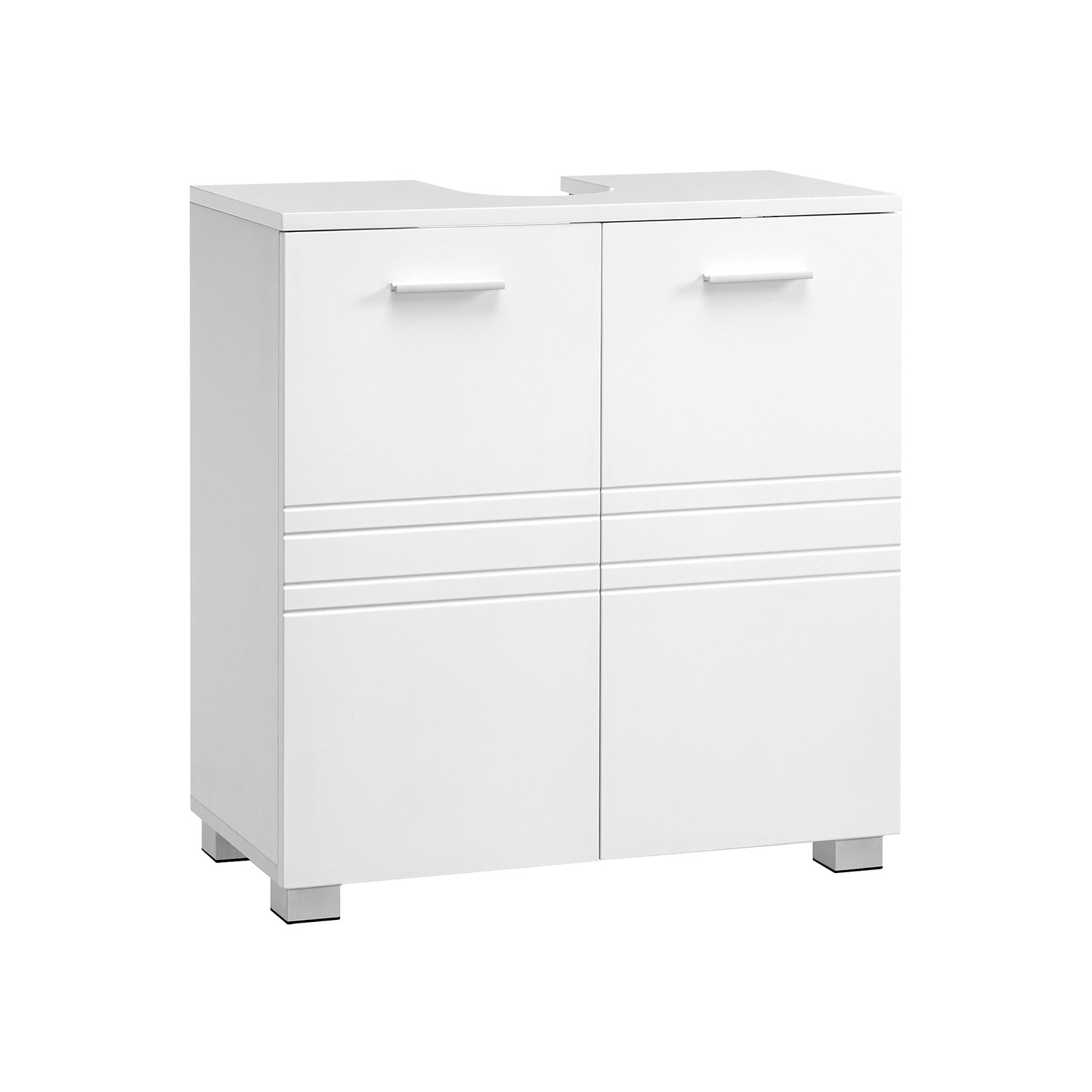 Szafka łazienkowa pod umywalkę, biały, 60 cm