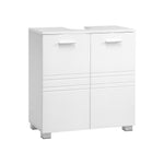 Szafka łazienkowa pod umywalkę, biały, 60 cm