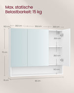 Mebel do domu, biały, 90 cm
