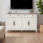 Szafka do przechowywania, rustic white, 140 cm