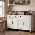 Szafka do przechowywania, rustic white, 140 cm