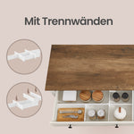 Szafka do przechowywania, rustic white, 140 cm