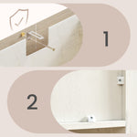 Szafka do przechowywania, rustic white, 140 cm