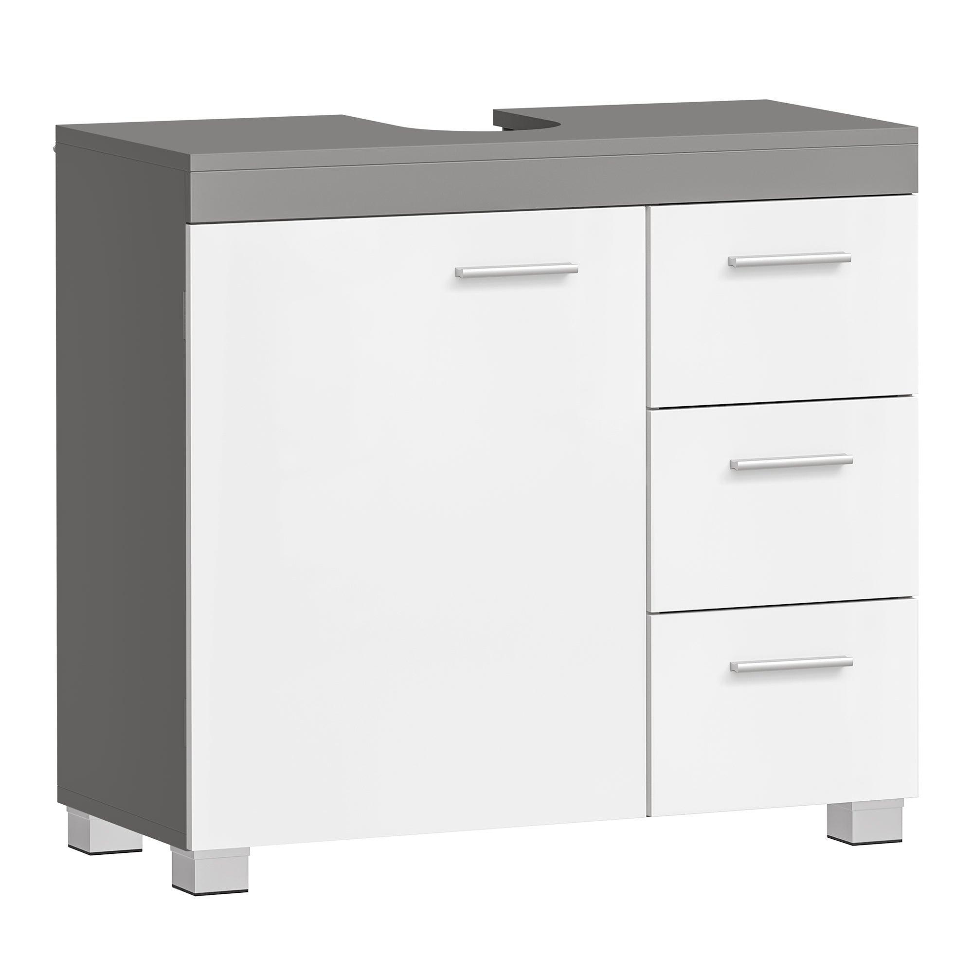 Szafka pod umywalkę, cement gray, 70 cm