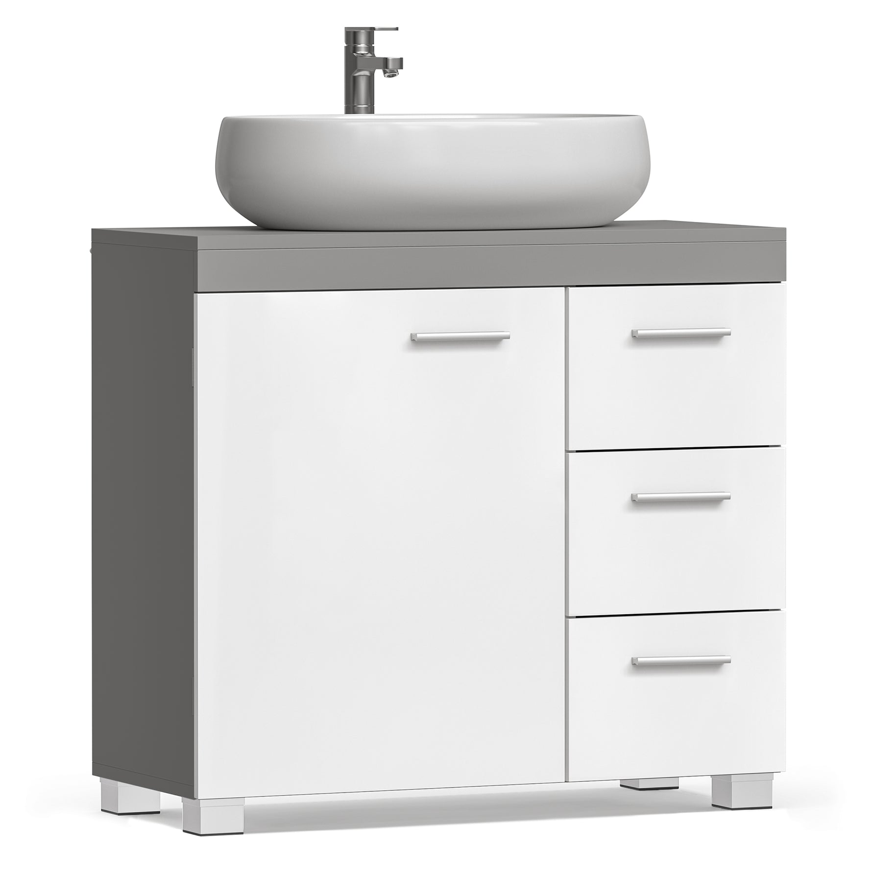 Szafka pod umywalkę, cement gray, 70 cm