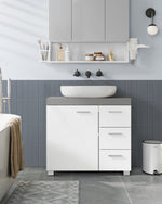 Szafka pod umywalkę, cement gray, 70 cm