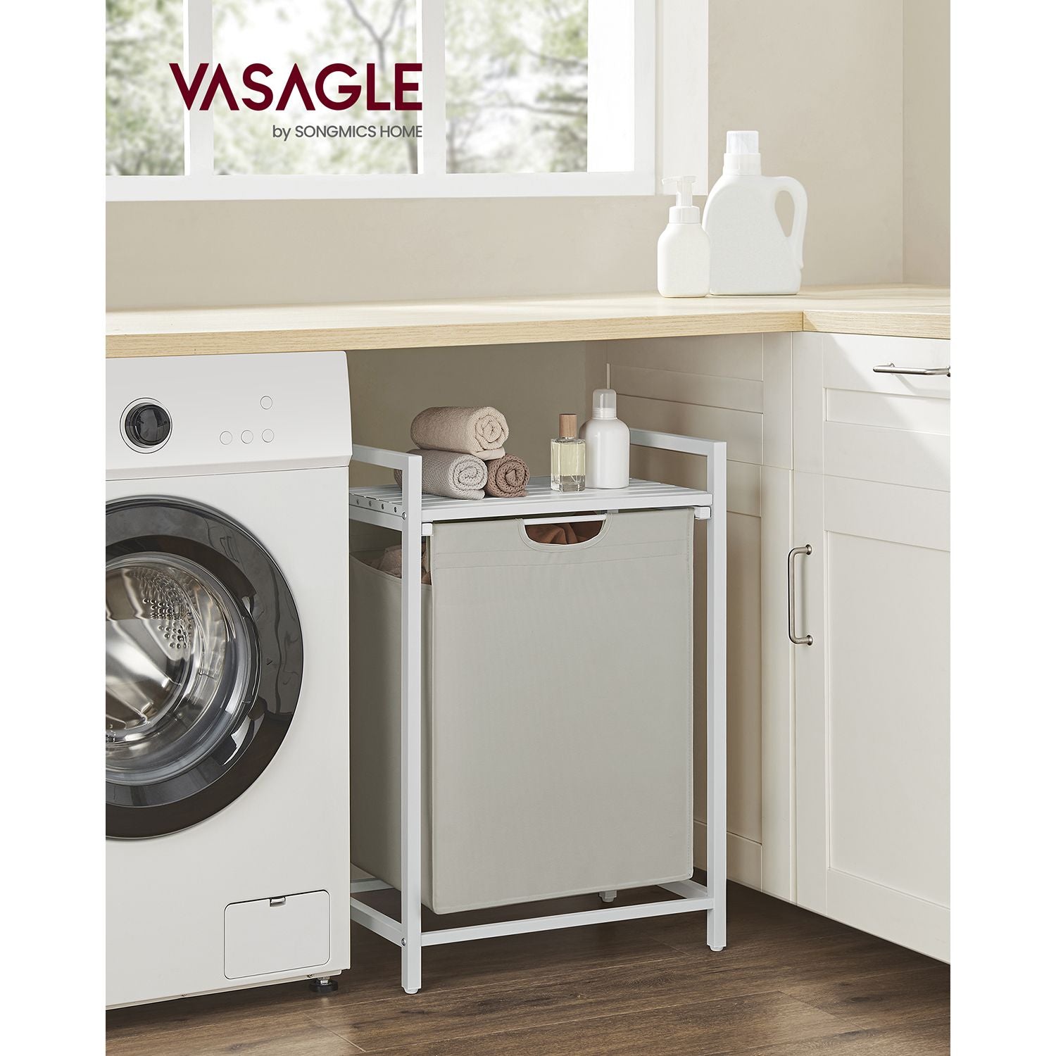Kosz na pranie, cream white, 50 cm