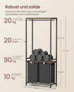 Kosz na pranie, czarny, 73 cm