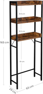 Mebel do domu, rustykalny brąz, 63 cm