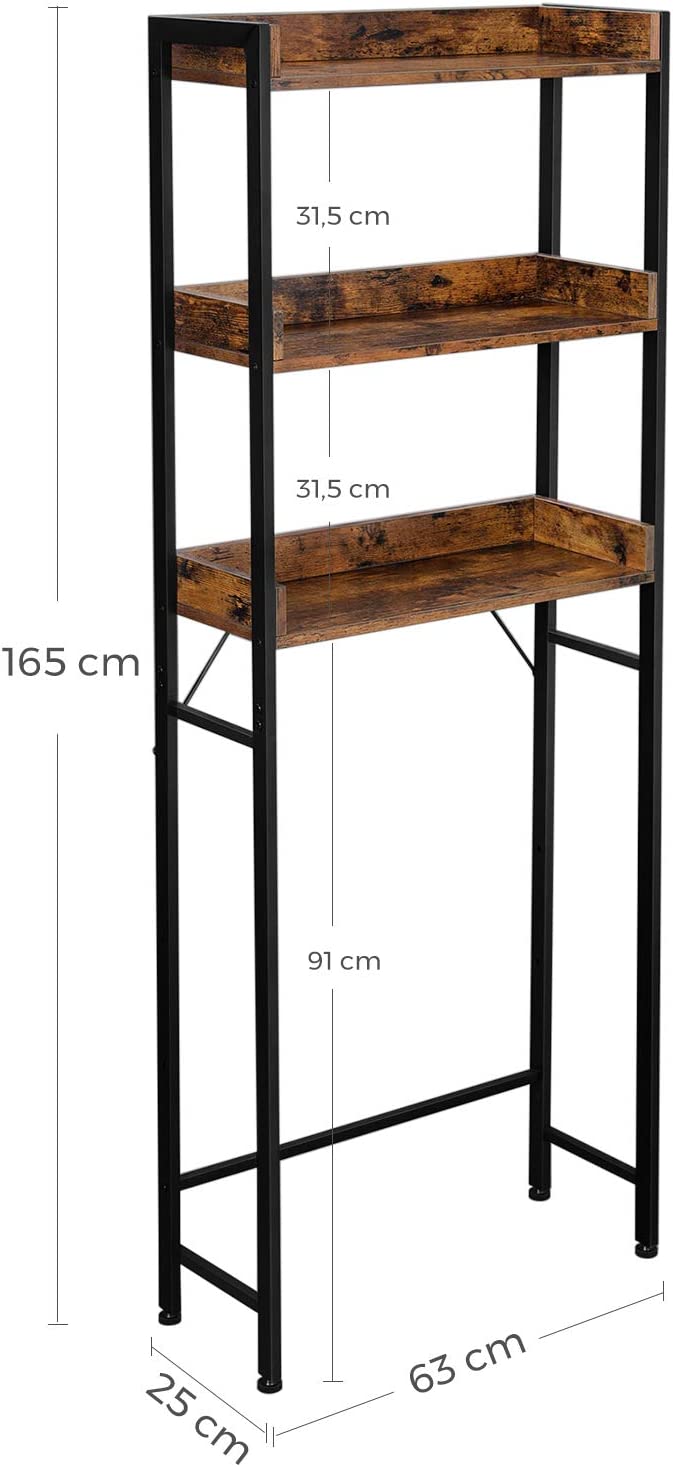 Mebel do domu, rustykalny brąz, 63 cm