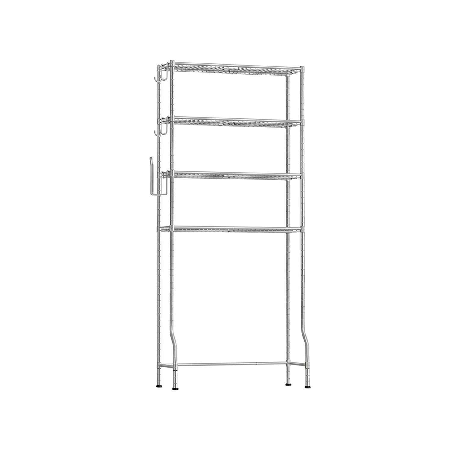 Regał do przechowywania, srebrny, 83 cm
