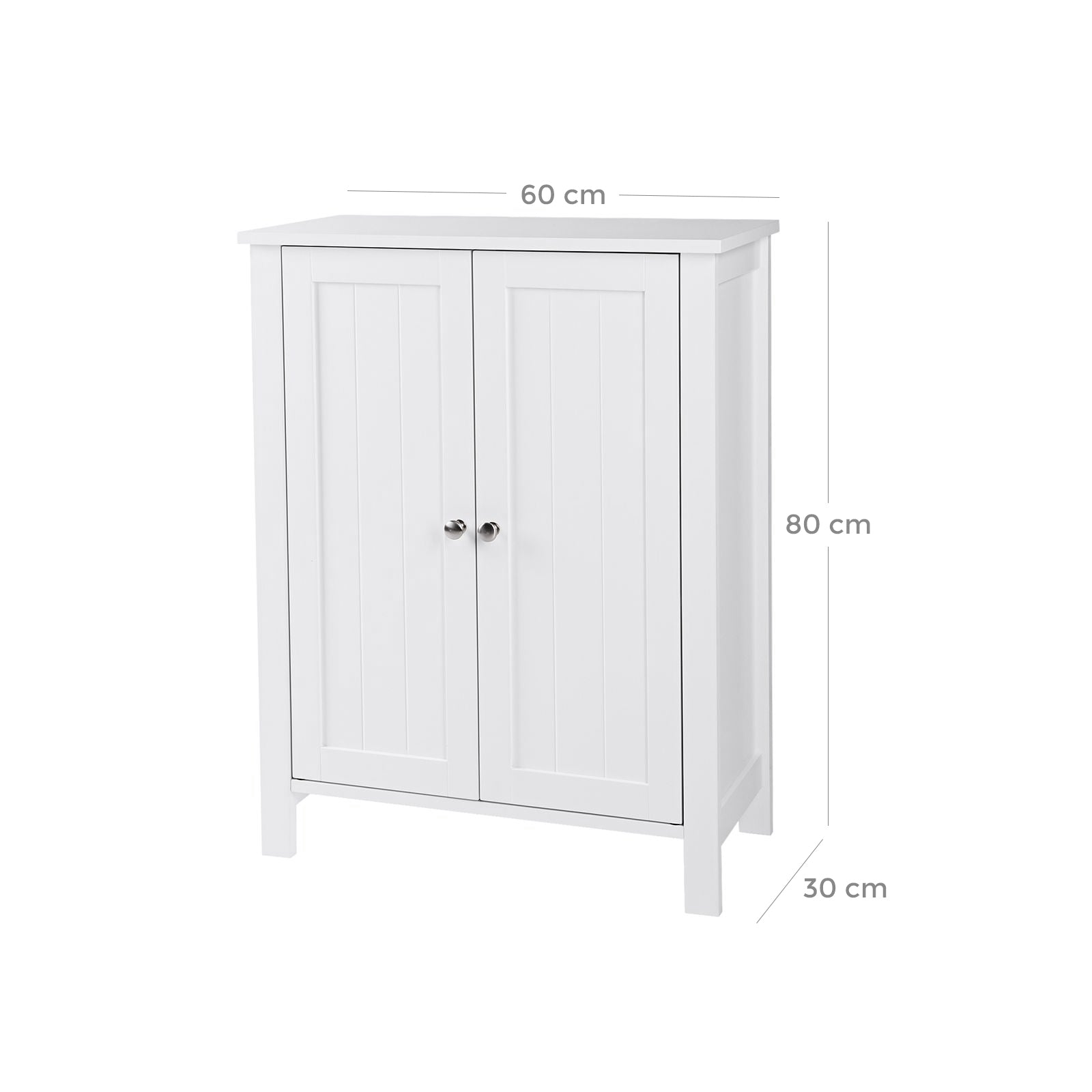 Szafka łazienkowa, biały, 60 cm