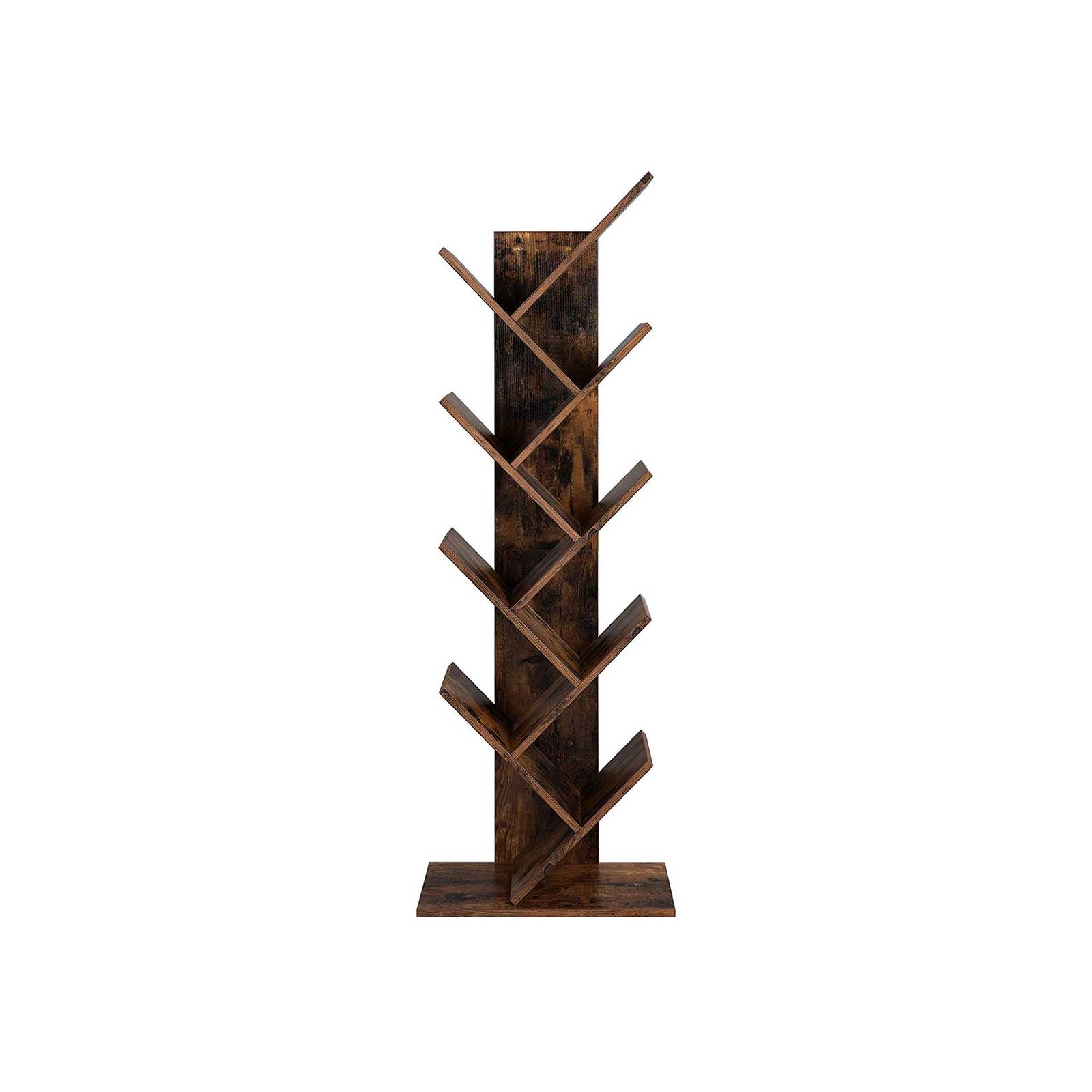 Regał na książki, rustykalny brąz, 50 cm