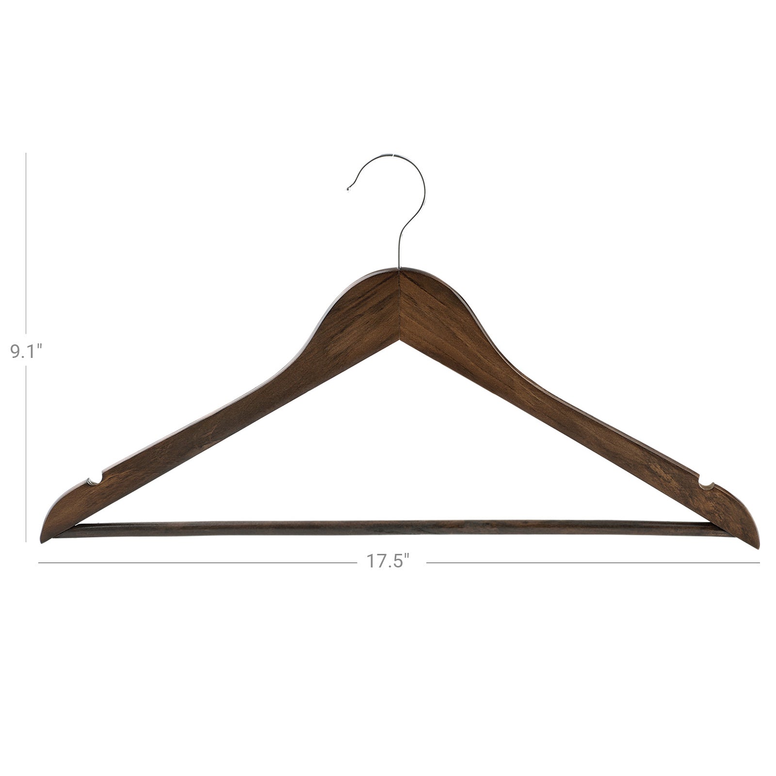 Wieszaki drewniane, khaki