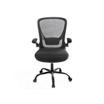 Ergonomiczne krzesło biurowe z siatką i składanymi podłokietnikami