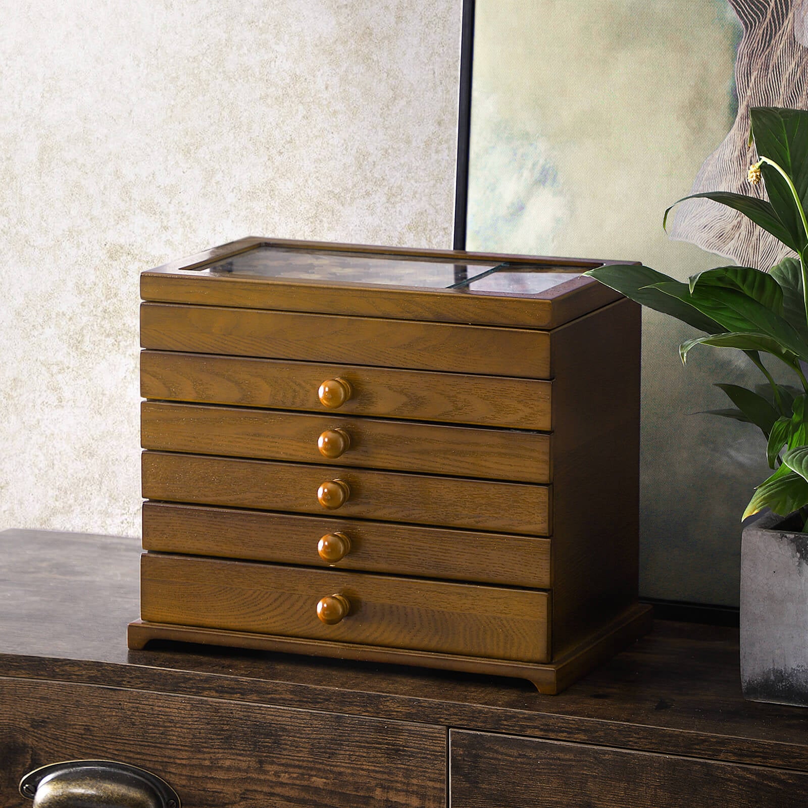 Pudełko na zegarki, walnut brown