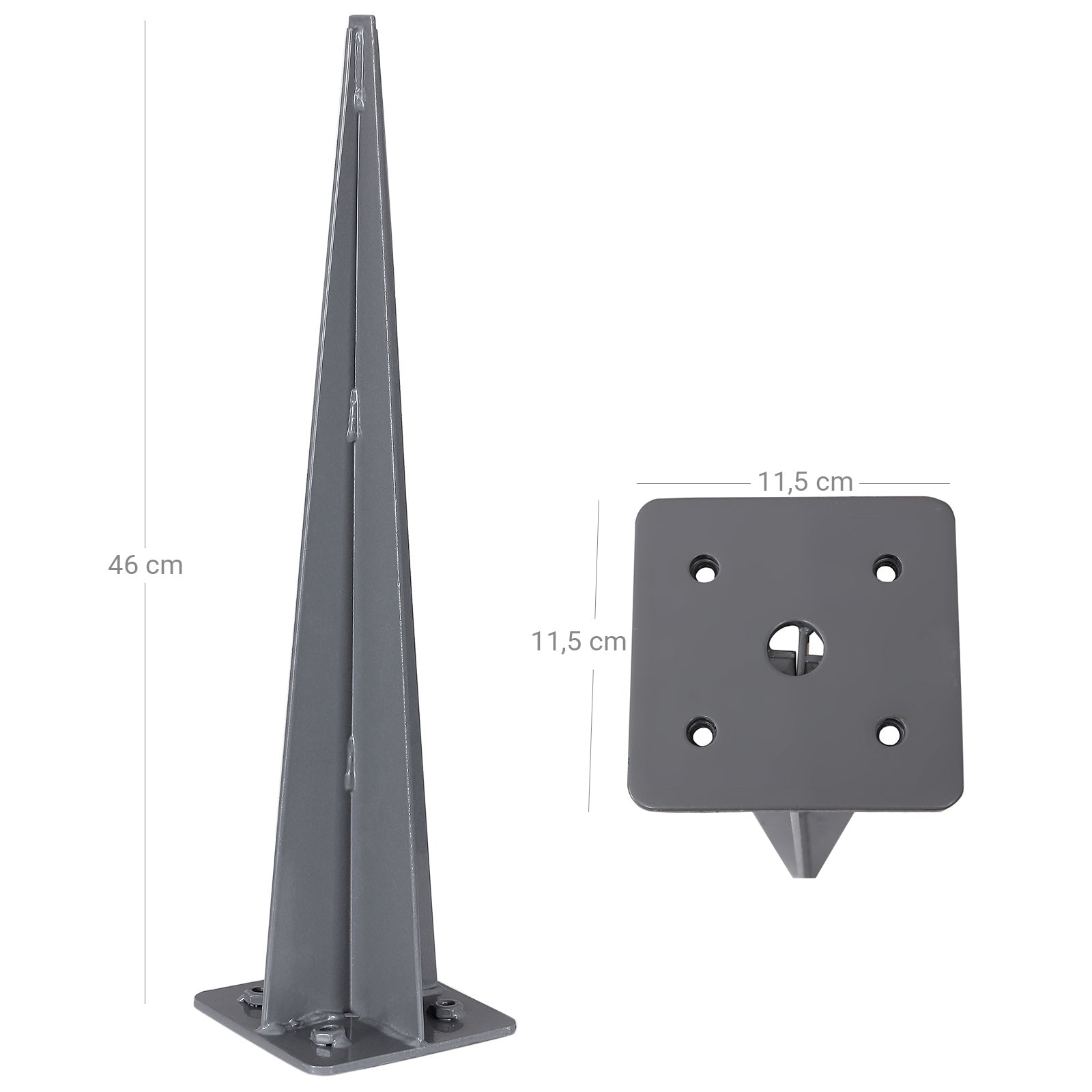 Produkt ogrodowy, szary, 46 cm