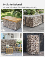 Zestaw 10 koszy gabionowych 100x50x50 cm z drutu ocynkowanego