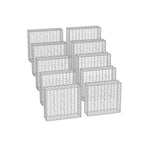Zestaw 10 koszy gabionowych 100x90x30 cm, ocynkowane