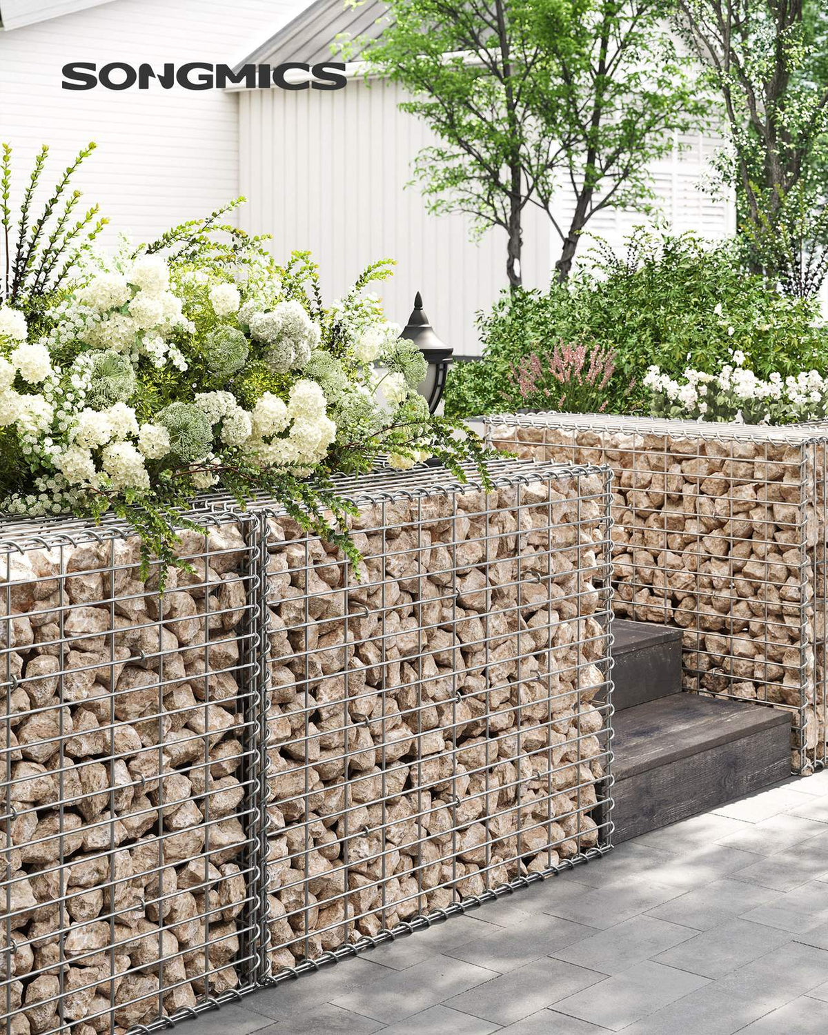 Gabion siatkowy 100×80×30 cm z ocynkowanej stali