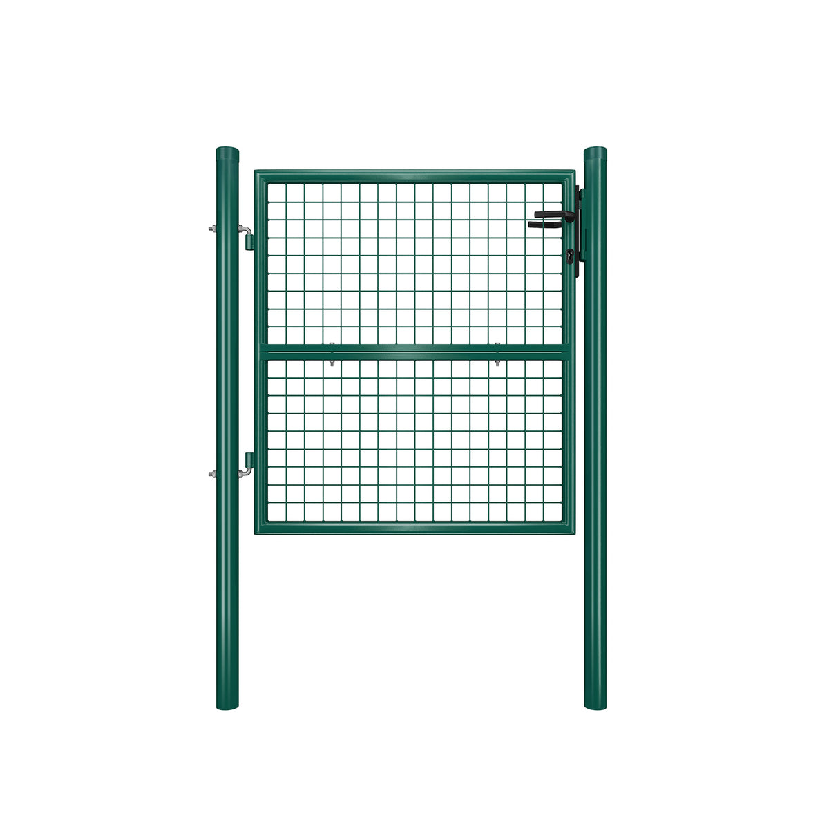 Zielona brama ogrodowa ze stali ocynkowanej 106×150 cm