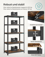 Zestaw 2 półek magazynowych 200x100x50 cm, nośność 600 kg
