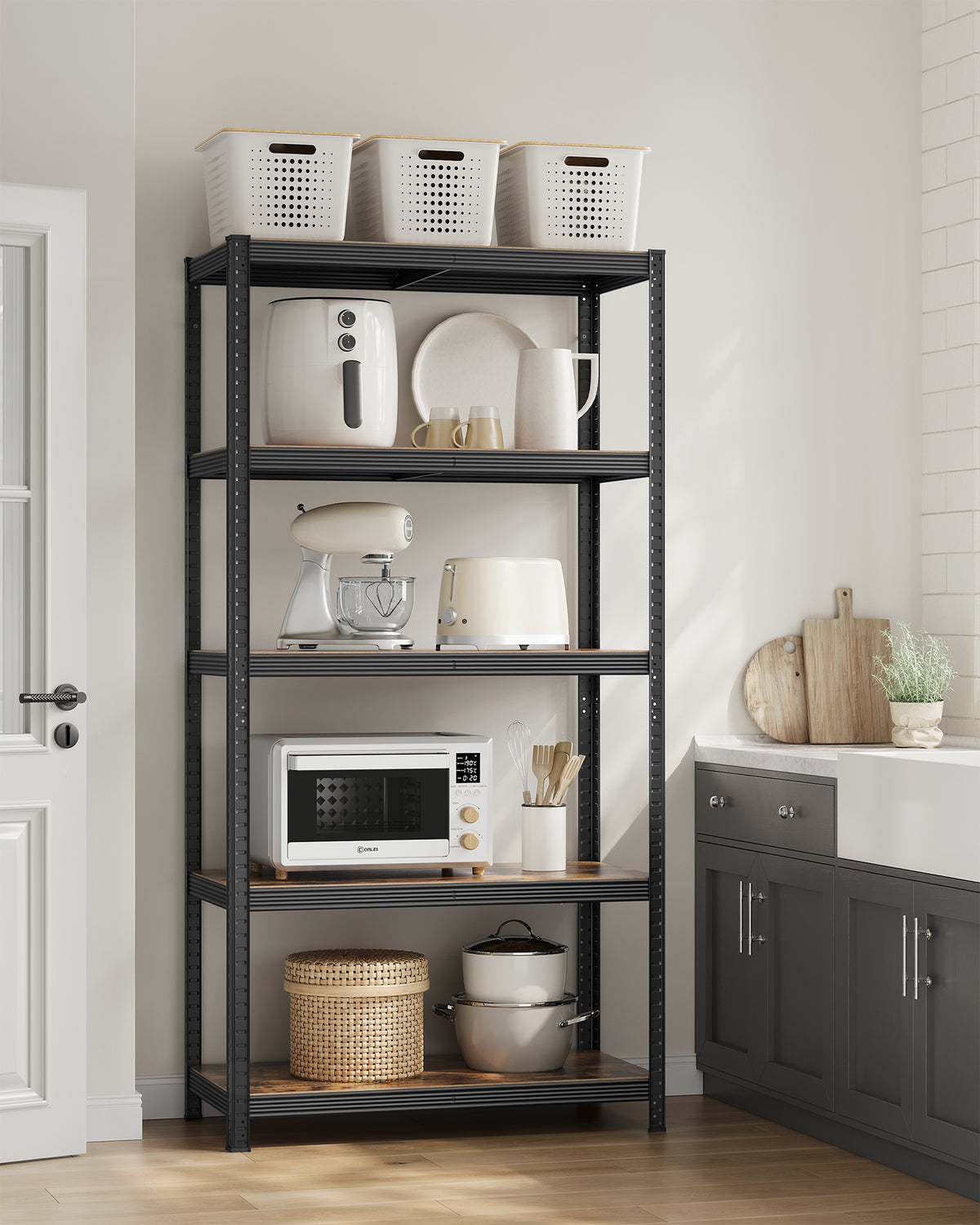 Zestaw 2 półek magazynowych 200x100x50 cm, nośność 600 kg