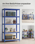 Regał, quartz blue, 200 cm