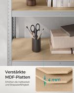 Regał magazynowy stalowy 180x90x40 cm, nośność 875 kg