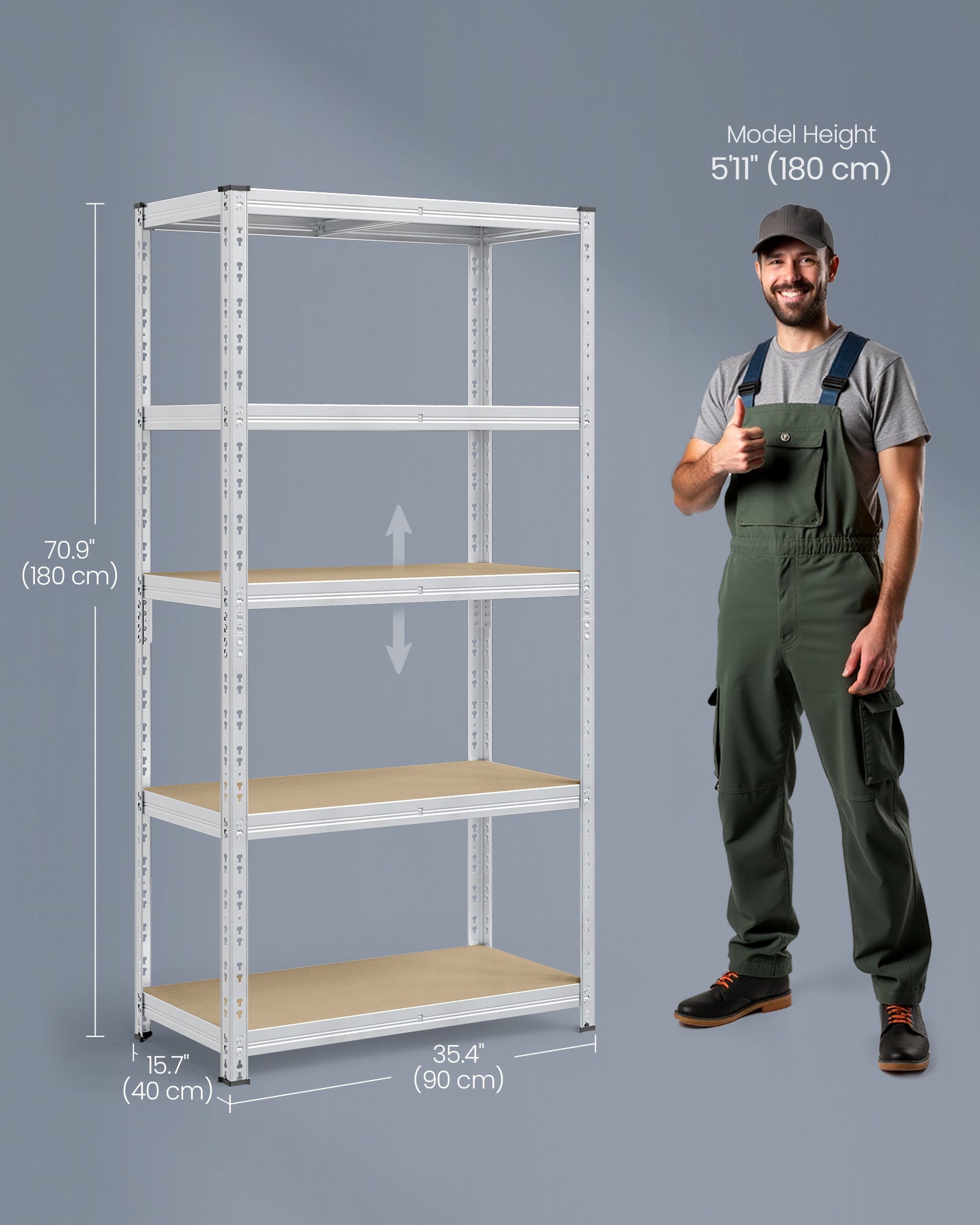 Regał do przechowywania, ecru, 90 cm