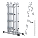 Drabina aluminiowa 4x4 stopnie, wysokość 4,3 m