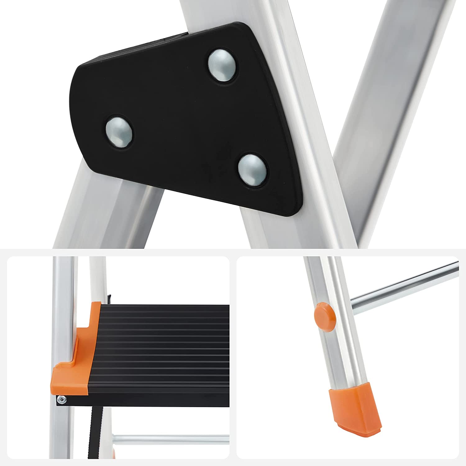Aluminiowa drabina schodkowa 5 stopni