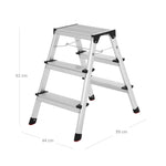 Aluminiowa drabina 3-stopniowa nośność 150 kg