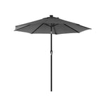 Parasol ogrodowy, czarny, 270 cm