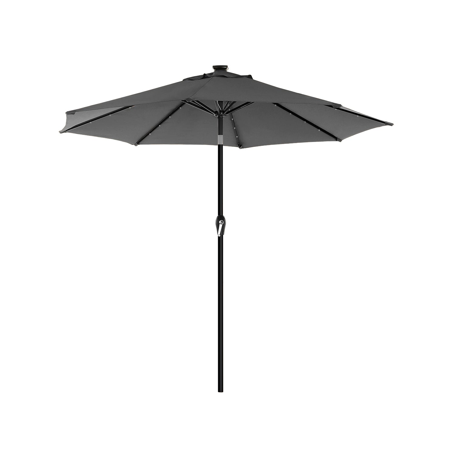 Parasol ogrodowy, czarny, 270 cm