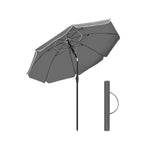 Parasol ogrodowy, szary, 160 cm